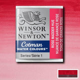 Winsor & Newton Cotman Watercolour Paint Rose Madder Hue 1/2 Pan