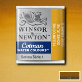 Winsor & Newton Cotman Watercolour Paint Yellow Ochre 1/2 Pan