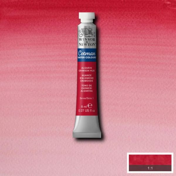 Winsor & Newton Cotman Watercolour Paint Alizarin Crimson Hue 8ml