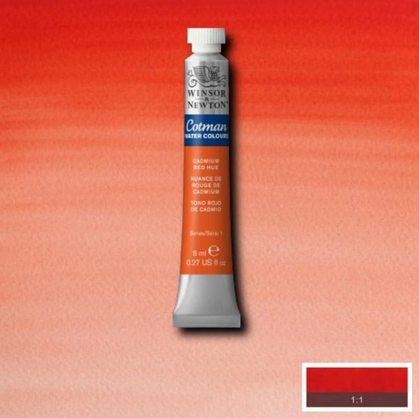 Winsor & Newton Cotman Watercolour Paint Cadmium Red Hue 8ml