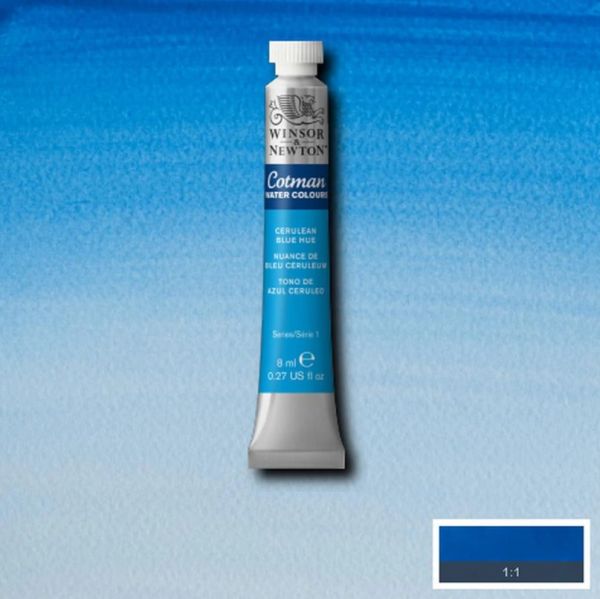 Winsor & Newton Cotman Watercolour Paint Cerulean Blue Hue 8ml