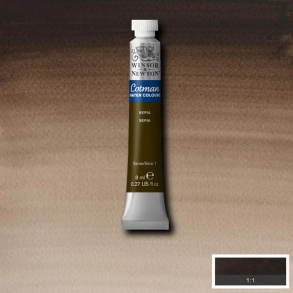 Winsor & Newton Cotman Watercolour Paint Sepia 8ml
