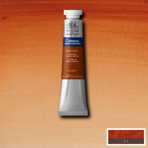 Winsor & Newton Cotman Watercolour Paint Burnt Sienna 21ml