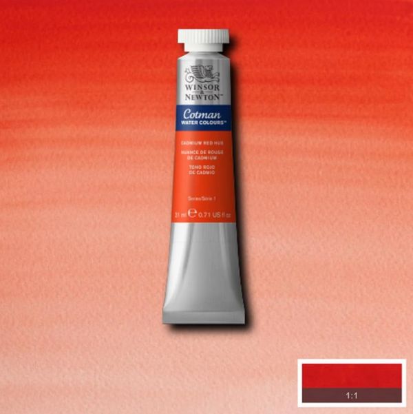 Winsor & Newton Cotman Watercolour Paint Cadmium Red Hue 21ml