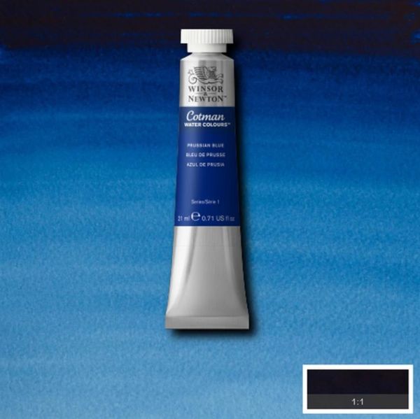 Winsor & Newton Cotman Watercolour Paint Prussian Blue 21ml
