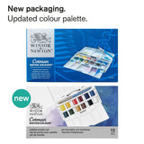 Winsor & Newton Cotman Watercolour Paint Palette Pocket 1/2 Pan Set 12 SET