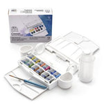 Winsor & Newton Cotman Watercolour Paint Field Travel 1/2 Pan Set 12 SET