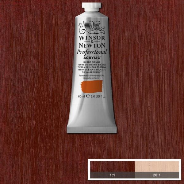 Winsor & Newton Professional Acrylic Paint Burnt Sienna 60ml