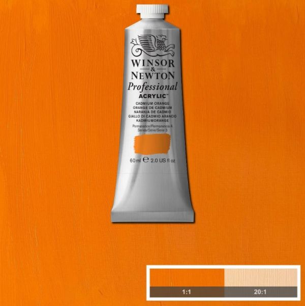Winsor & Newton Professional Acrylic Paint Cadmium Orange 60ml