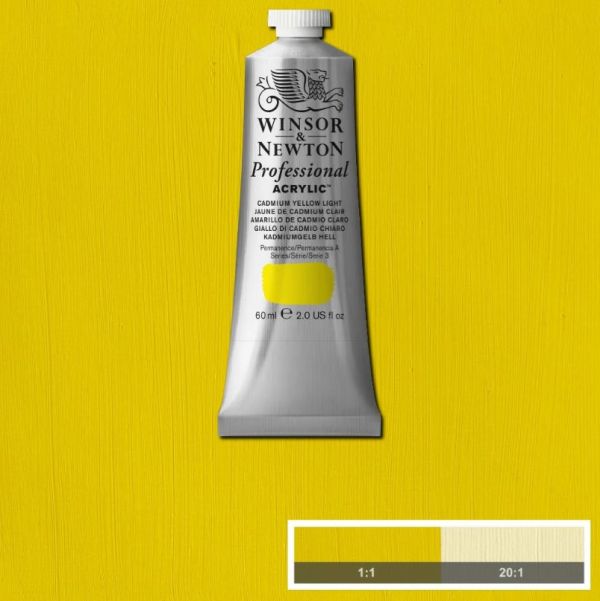 Winsor & Newton Professional Acrylic Paint Cadmium Yellow Light 60ml