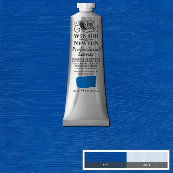 Winsor & Newton Professional Acrylic Paint Cerulean Chrome Blue 60ml