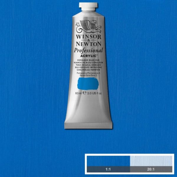 Winsor & Newton Professional Acrylic Paint Cerulean Blue Hue 60ml