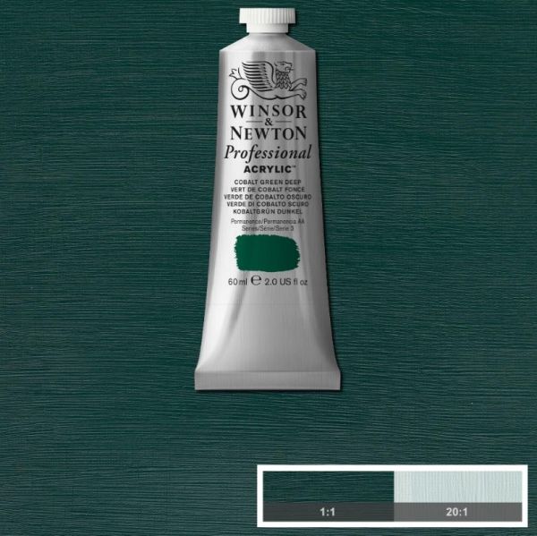 Winsor & Newton Professional Acrylic Paint Cobalt Green Deep 60ml