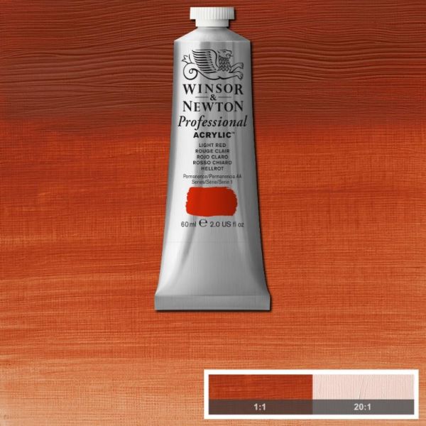 Winsor & Newton Professional Acrylic Paint Light Red 60ml