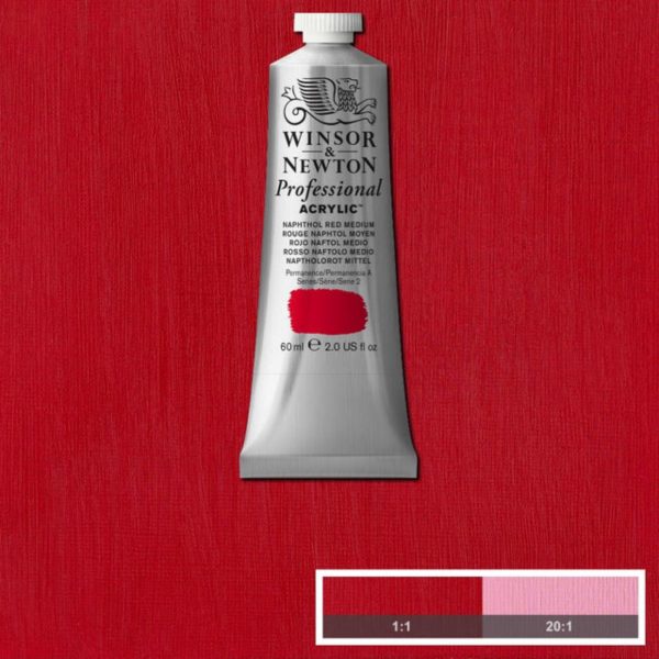 Winsor & Newton Professional Acrylic Paint Naphthol Red Medium
