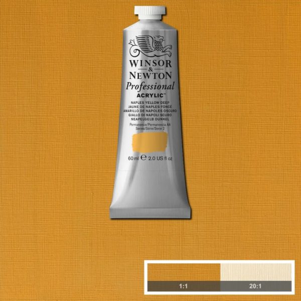 Winsor & Newton Professional Acrylic Paint Naples Yellow Deep
