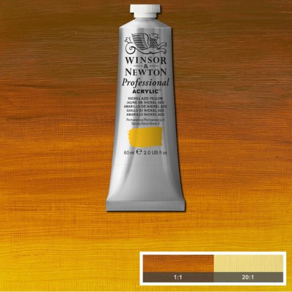 Winsor & Newton Professional Acrylic Paint Nickel Azo Yellow 60ml