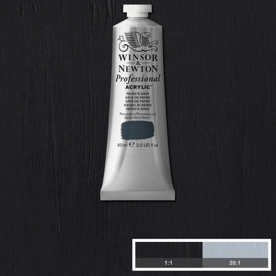 Winsor & Newton Professional Acrylic Paint Paynes Grey