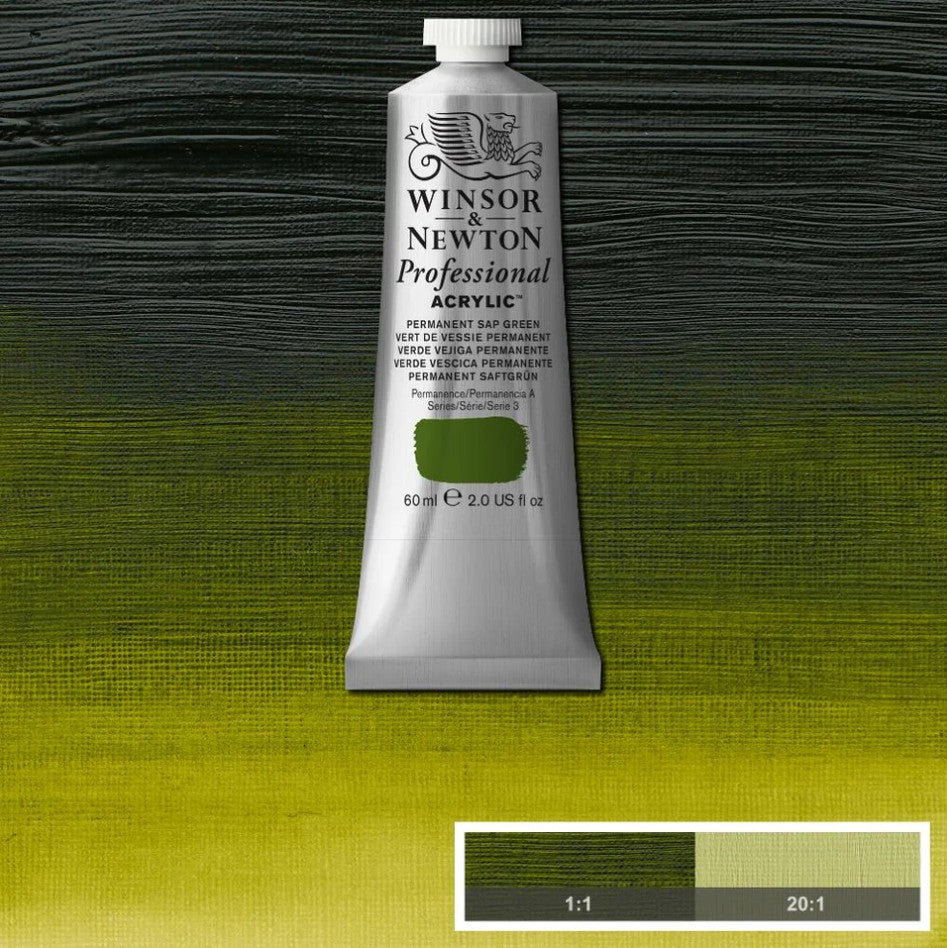 Winsor & Newton Professional Acrylic Paint Permanent Sap Green
