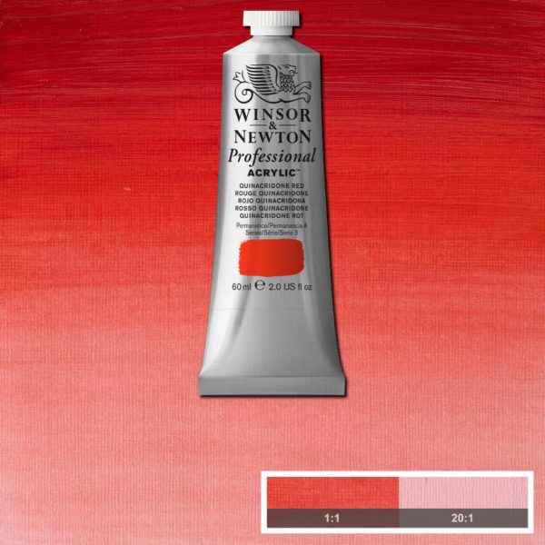 Winsor & Newton Professional Acrylic Paint Quinacridone Red