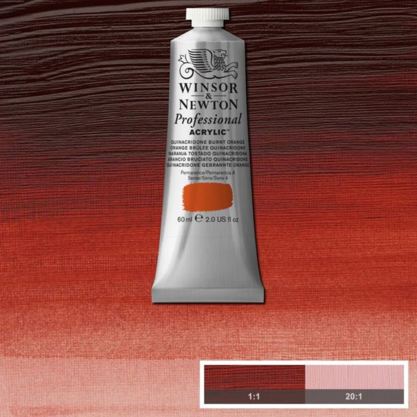 Winsor & Newton Professional Acrylic Paint Quinacridone Burnt Orange