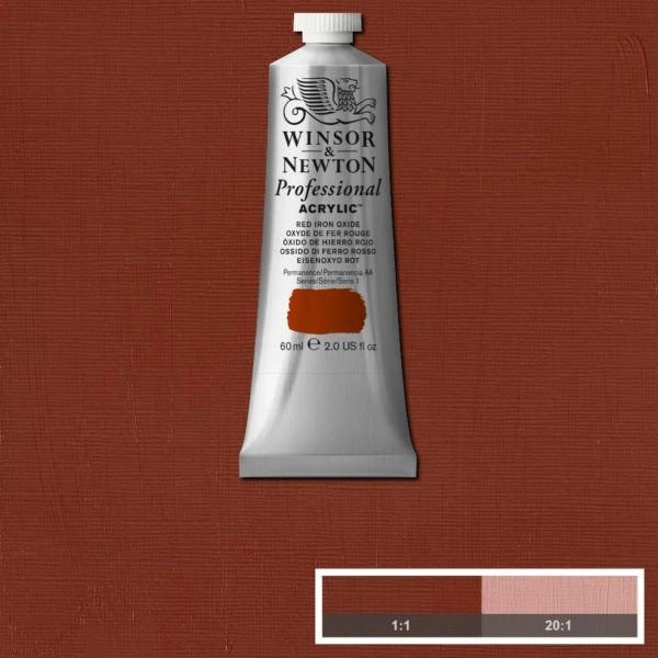 Winsor & Newton Professional Acrylic Paint Red Iron Oxide
