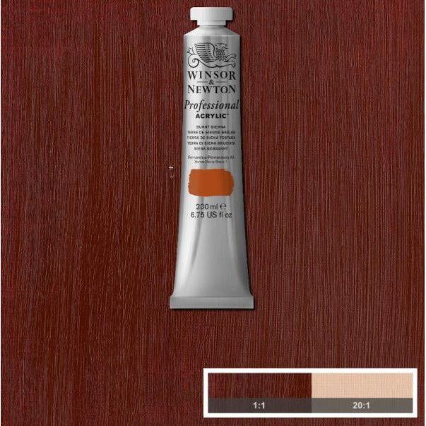 Winsor & Newton Professional Acrylic Paint Burnt Sienna