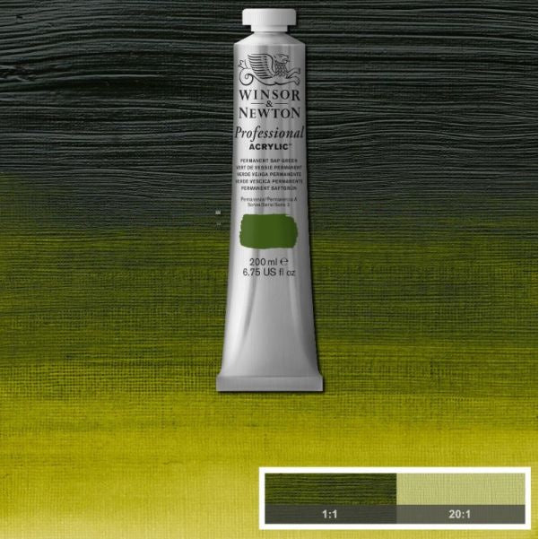 Winsor & Newton Professional Acrylic Paint Permanent Sap Green
