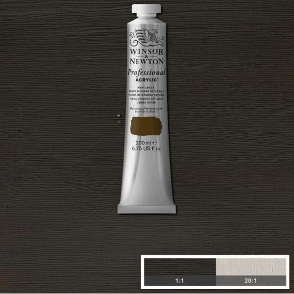 Winsor & Newton Professional Acrylic Paint Raw Umber