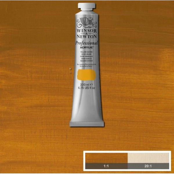 Winsor & Newton Professional Acrylic Paint Yellow Ochre