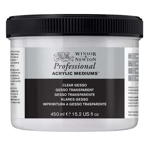 Winsor & Newton Acrylic Medium Professional Gesso Clear 450ml