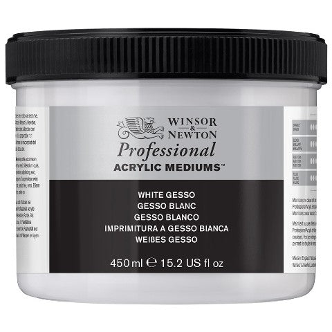Winsor & Newton Acrylic Medium Professional Gesso White 450ml