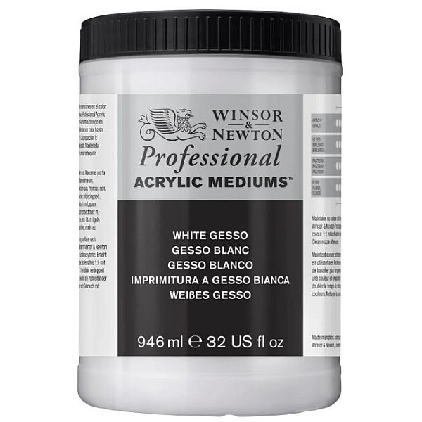 Winsor & Newton Acrylic Medium Professional Gesso White 946ml