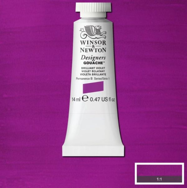 Winsor & Newton Designer Gouache Paint S1 Brilliant Violet 14ml