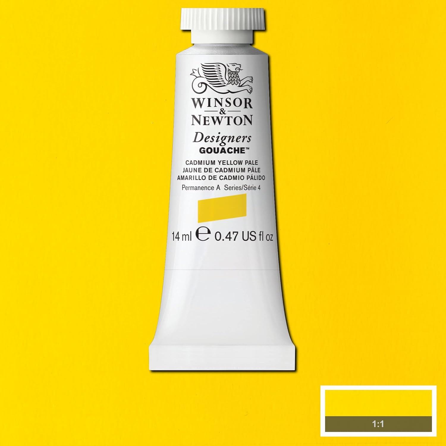 Winsor & Newton Designer Gouache Paint S4 Cadmium Yellow