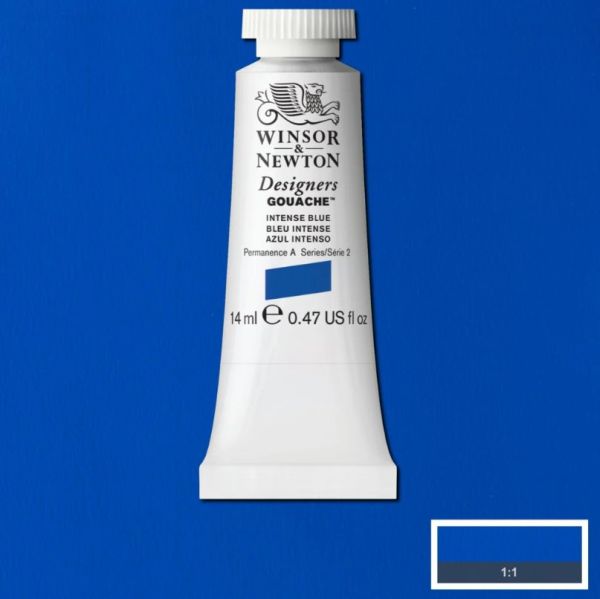 Winsor & Newton Designer Gouache Paint S2 Intense Blue 14ml
