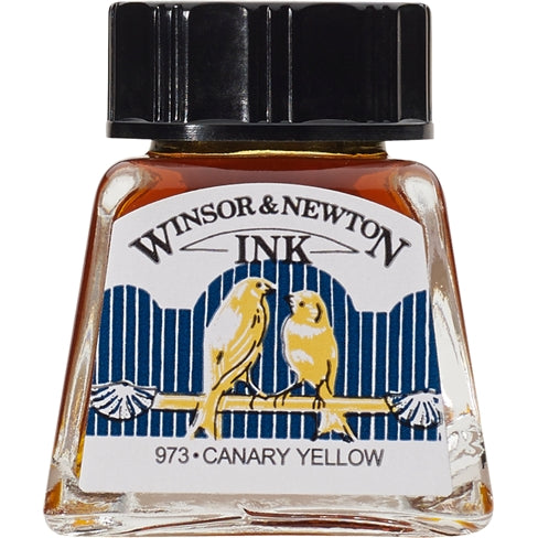 Winsor & Newton Drawing Ink Canary Yellow 14ml