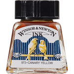 Winsor & Newton Drawing Ink Canary Yellow 14ml