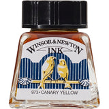 Winsor & Newton Drawing Ink Canary Yellow 14ml