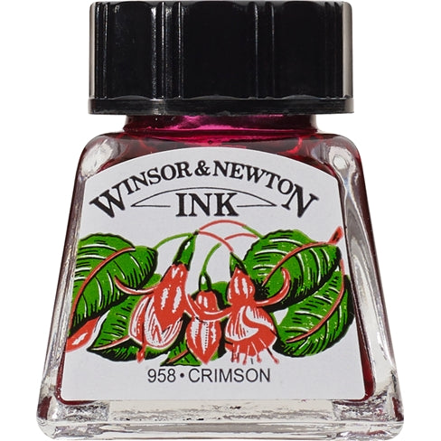 Winsor & Newton Drawing Ink Crimson 14ml