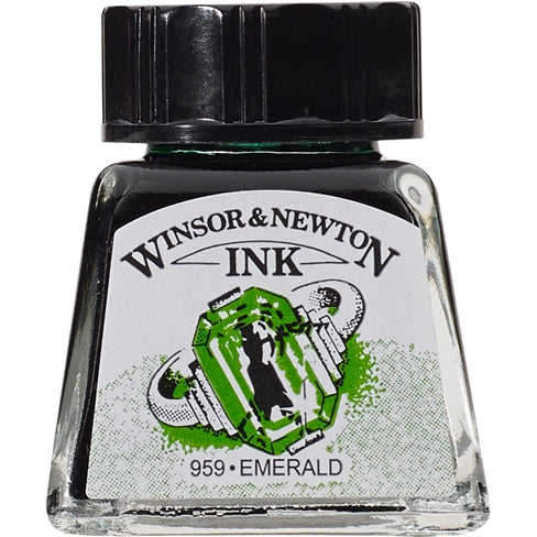 Winsor & Newton Drawing Ink Emerald 14ml
