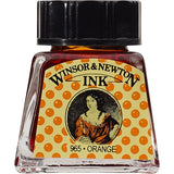 Winsor & Newton Drawing Ink Orange 14ml