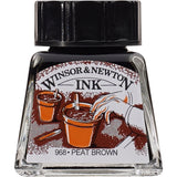 Winsor & Newton Drawing Ink Peat Brown 14ml