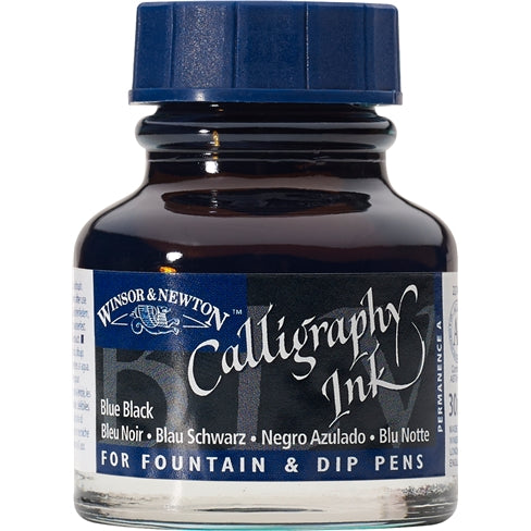 Winsor & Newton Calligraphy Ink Blue Black 30ml