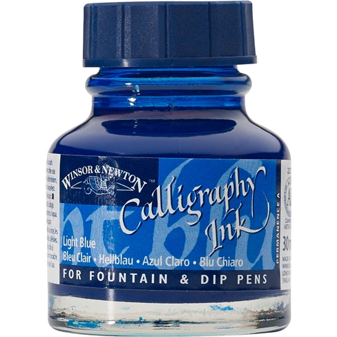 Winsor & Newton Calligraphy Ink Light Blue 30ml