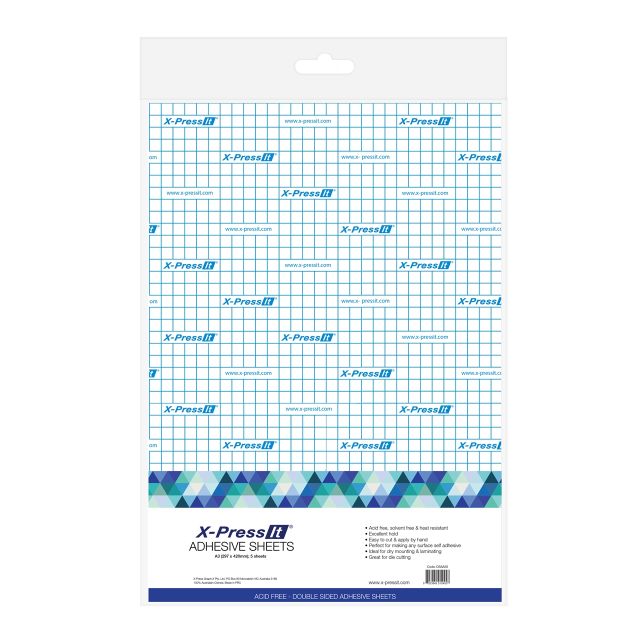 X-Press It Double Sided Tape Sheets Packet 5 A3