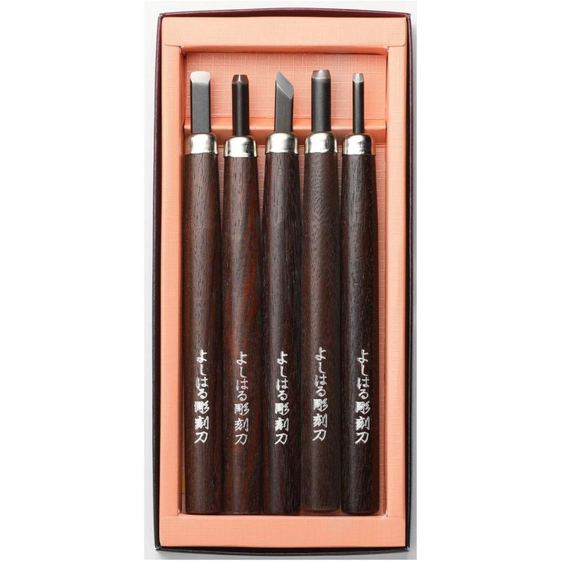 YOSHIHARU HIGH GRADE CARVING TOOL H-5 SET 5 SET