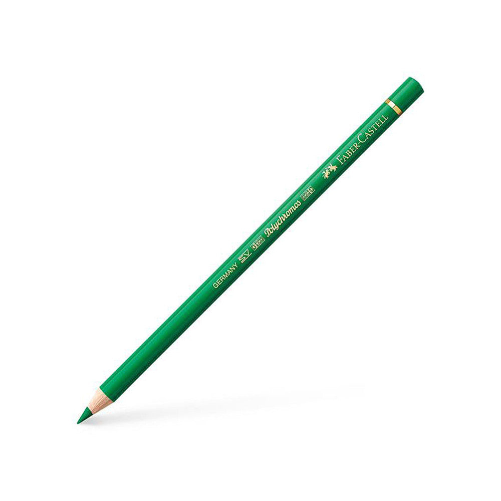 FABER CASTELL POLYCHROMOS COLOURED PENCIL EMERALD GREEN 163