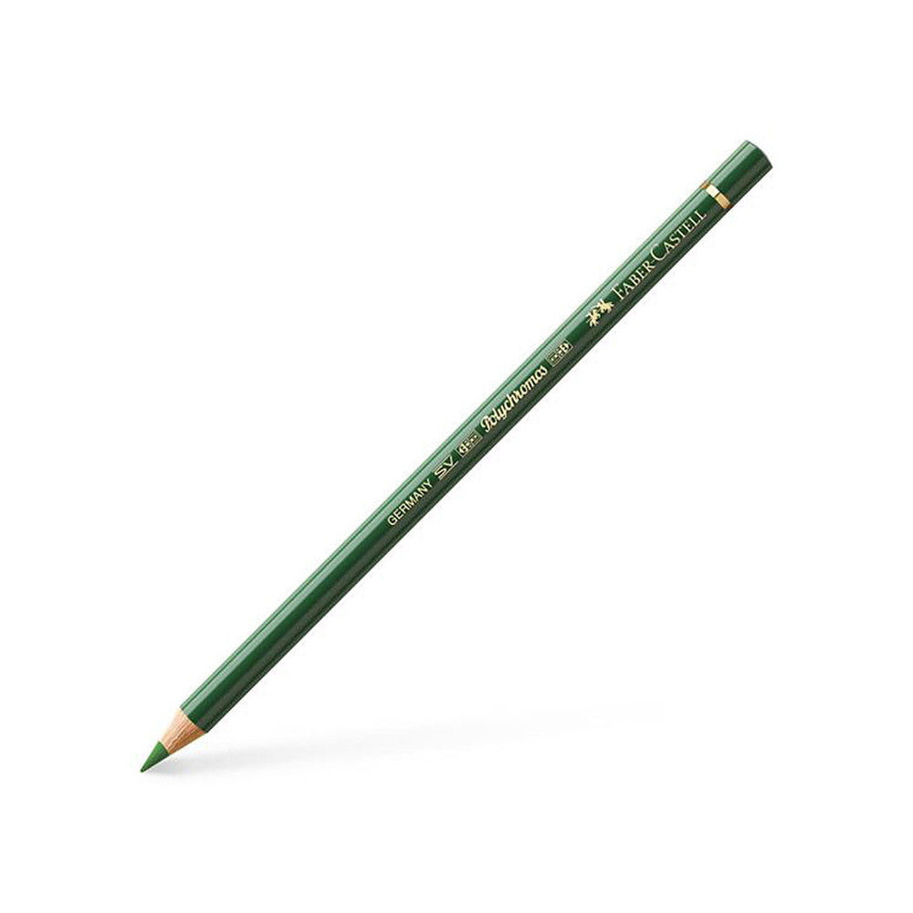 FABER CASTELL POLYCHROMOS COLOURED PENCIL PERMANENT GREEN OLIVE 167