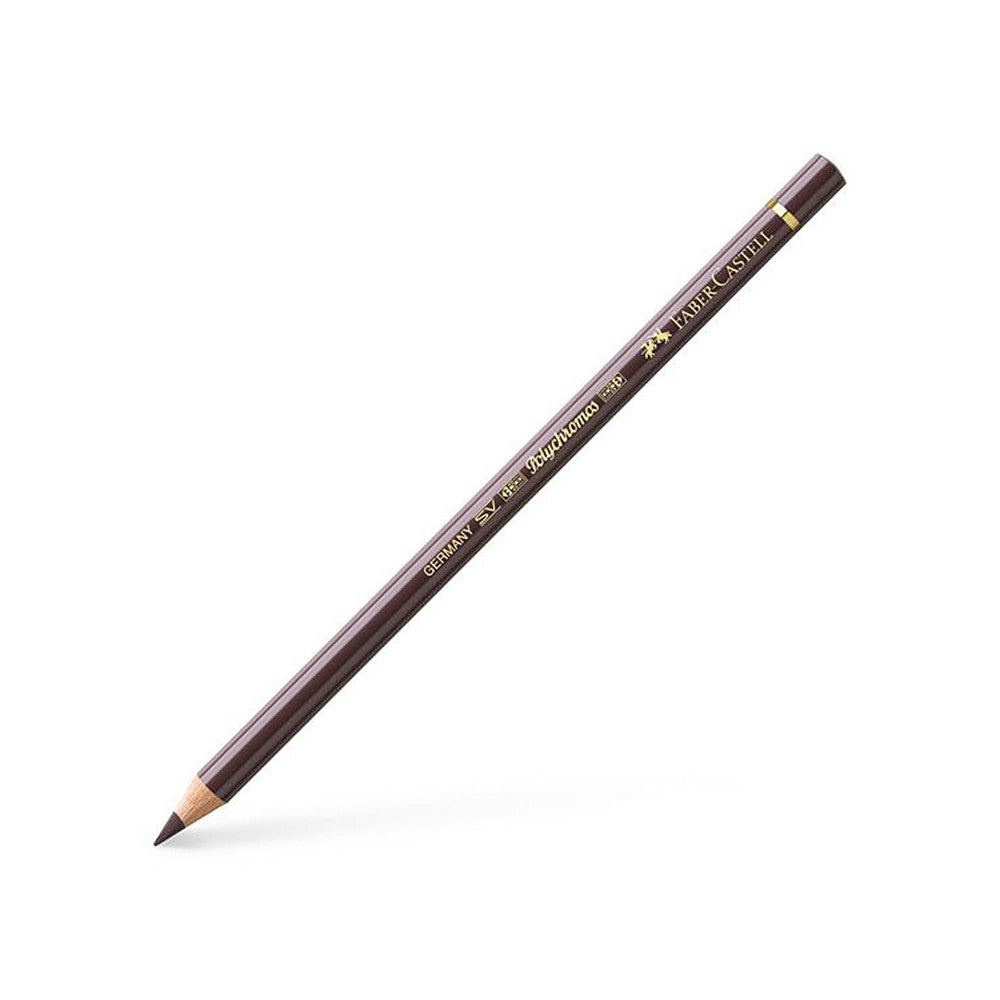 Faber Castell Polychromos Coloured Pencil Walnut Brown 177